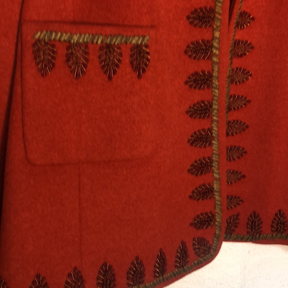 Carlisle Wool Rust Jacket, Size 14 - image 3